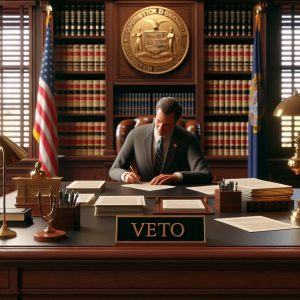 Governor's veto decision illustration