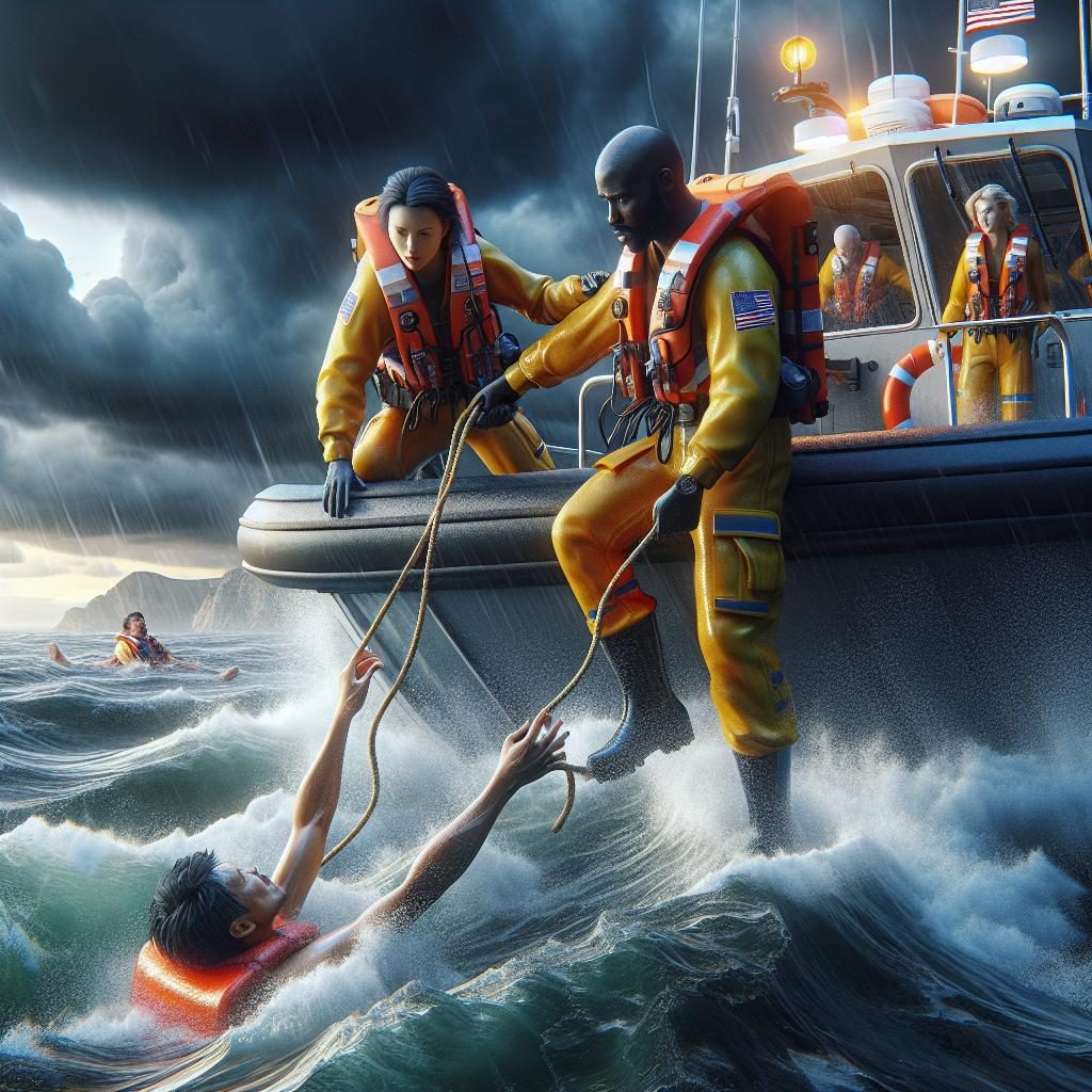 Coast Guard rescue operation.