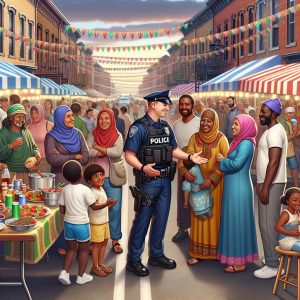 "Festival-like police and community interaction"