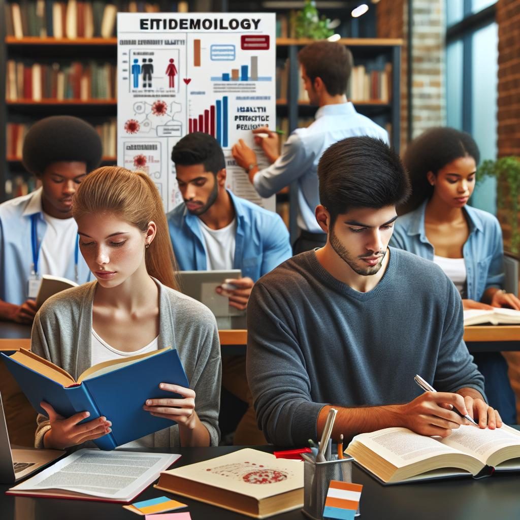 "Students studying Public Health"