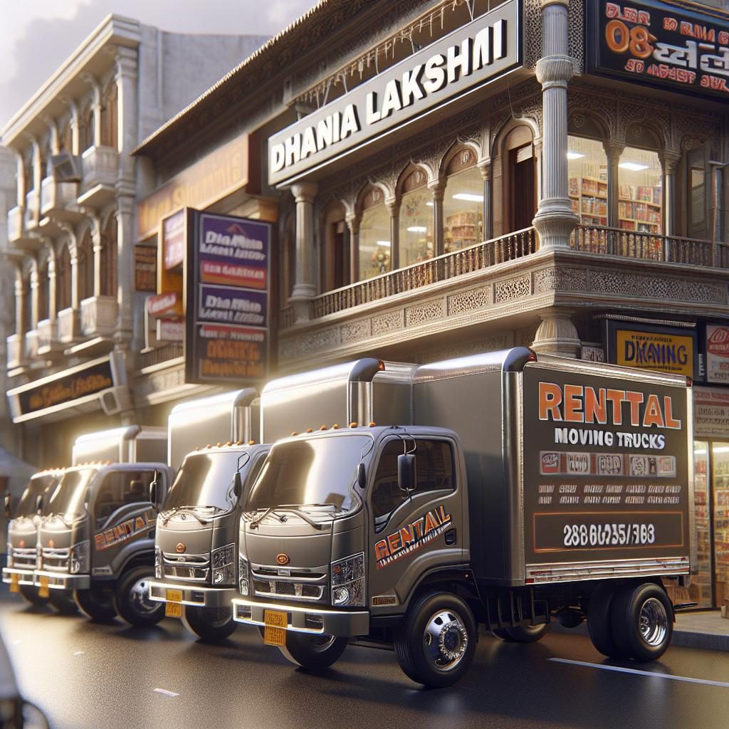 U-Haul Trucks at Dhana Lakshmi Storefront