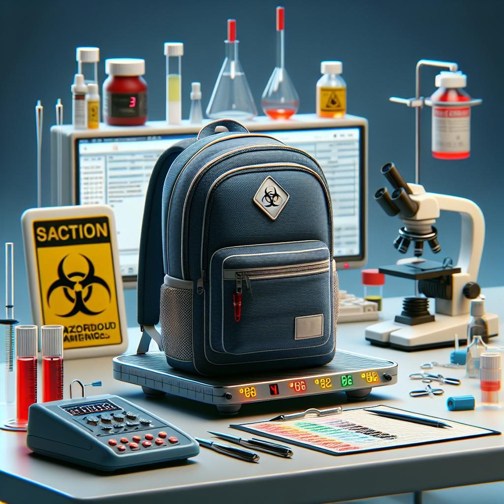 School Backpack Hazardous Materials Test