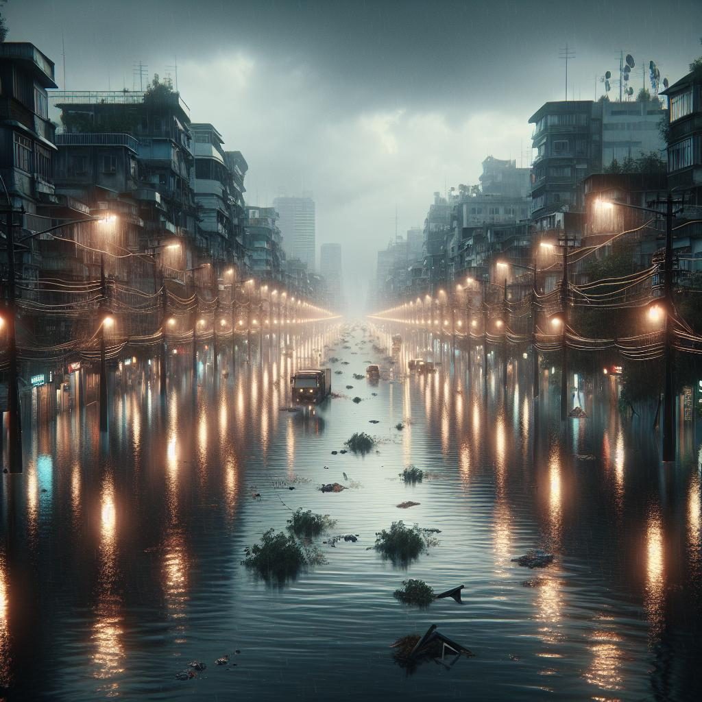 Flooded Urban Landscape