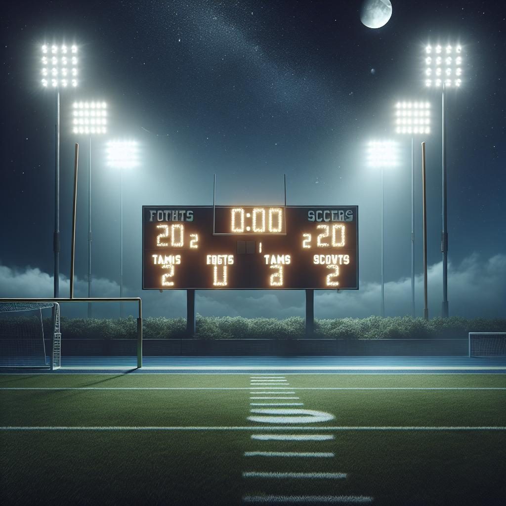 "Scoreboard at Night"