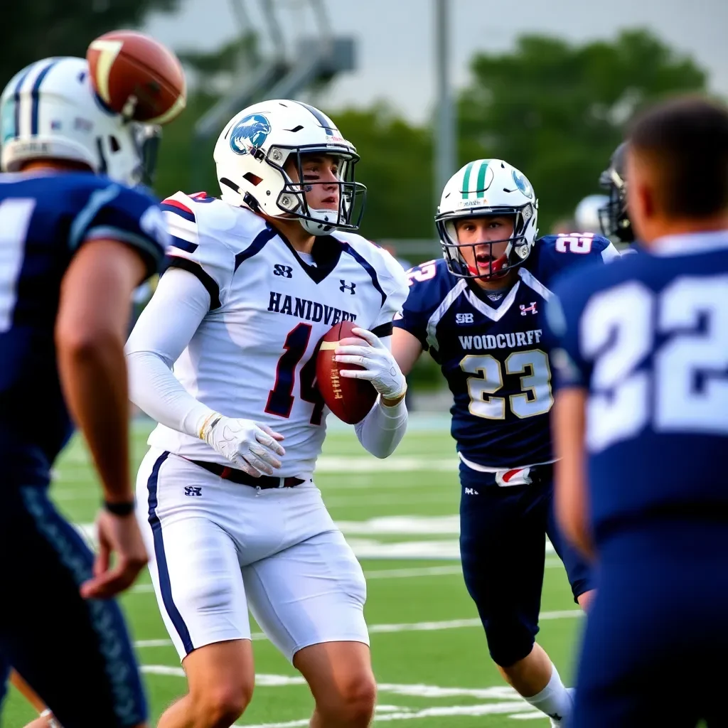 Thrilling Showdown in Newberry: Woodruff Edges Out Mountain View Prep 14-7 in Nail-Biter Matchup