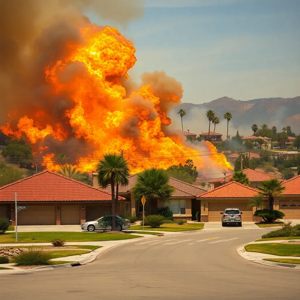 Southern California Wildfire Threatens Homes, Prompting Urgent Action and Evacuations