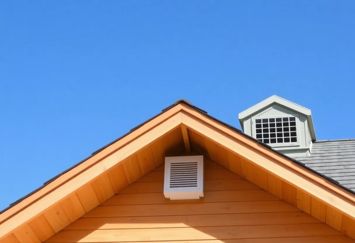 Proper roof ventilation with assorted vents for energy efficiency