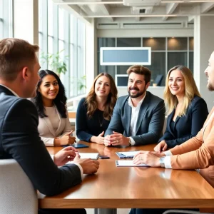 BriteCap Financial team members in a meeting