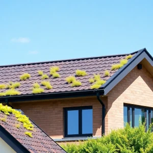 A variety of energy-efficient roofing solutions on a modern home