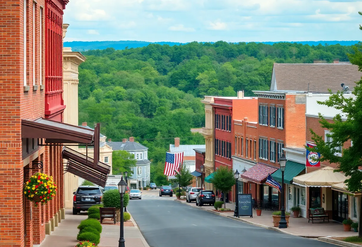 Scenic view of Newberry South Carolina depicting charming streets and historic buildings