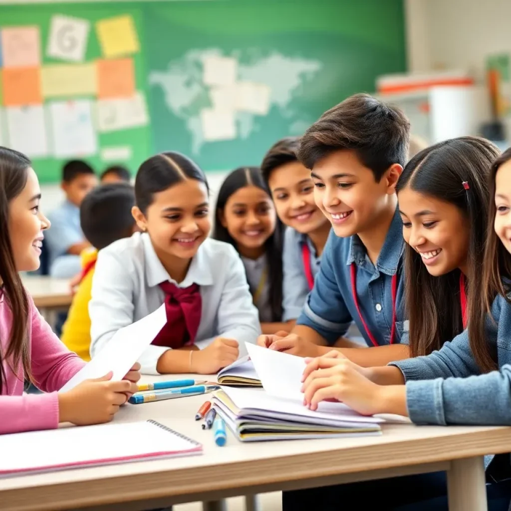 Students in Richmond County School System actively participating in a classroom setting.