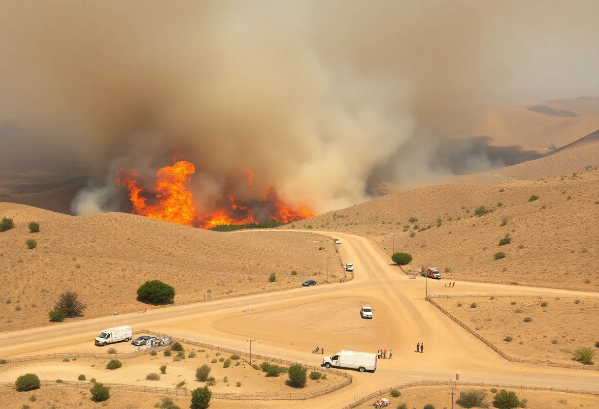 Wildfire in Southern California