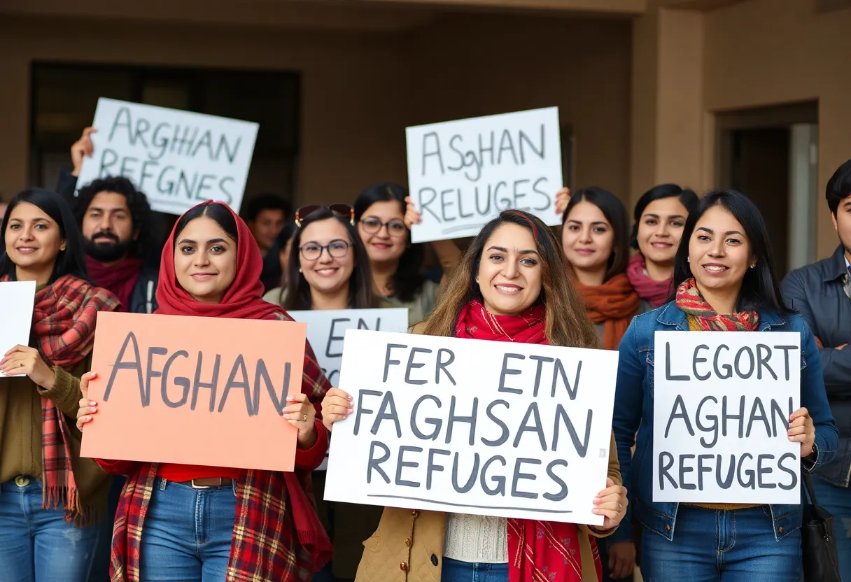 Community supporting Afghan refugees