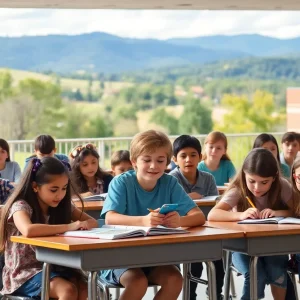 Students in an educational environment in Tennessee