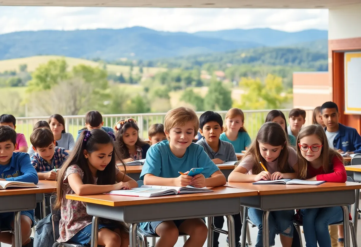 Students in an educational environment in Tennessee