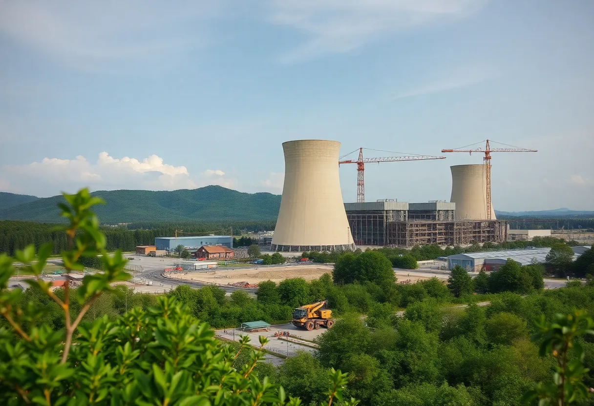 Construction site of V.C. Summer nuclear power plant in South Carolina