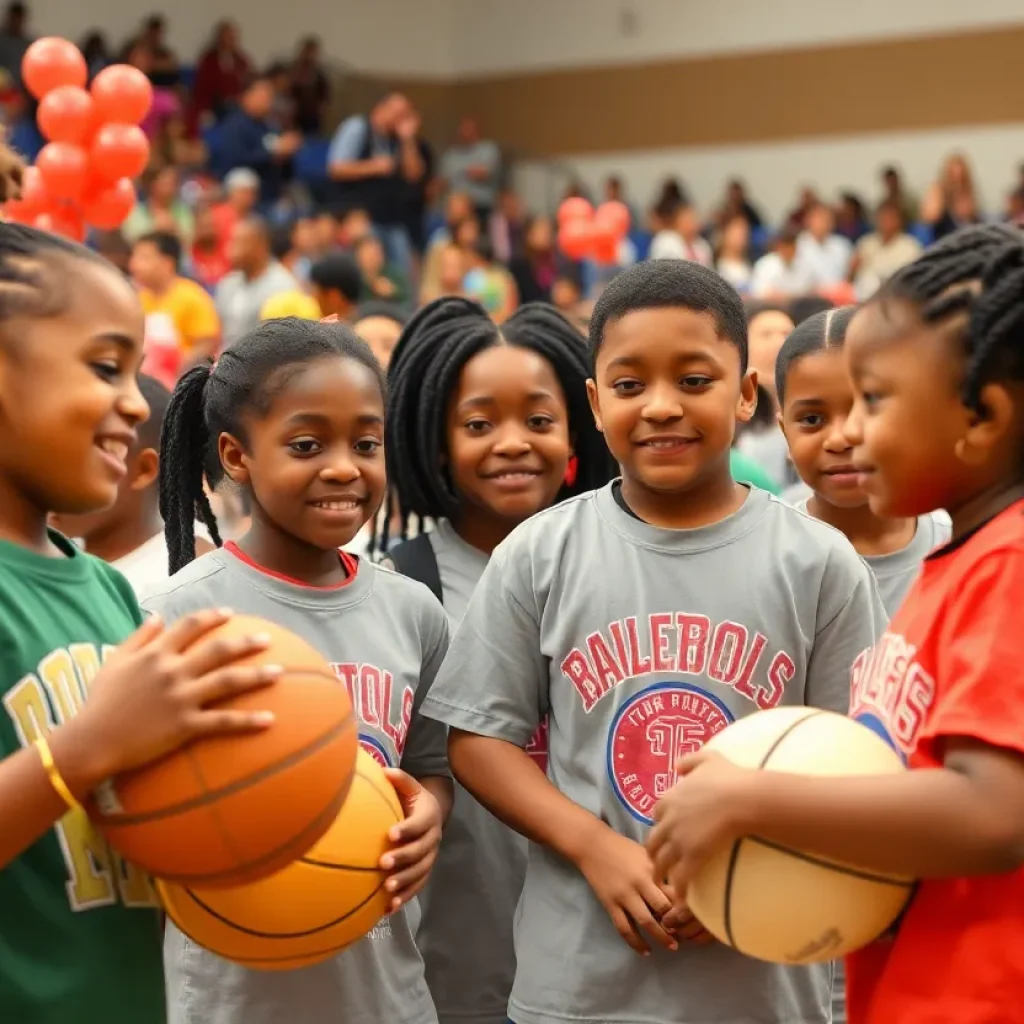 Community celebration highlighting education and athletics