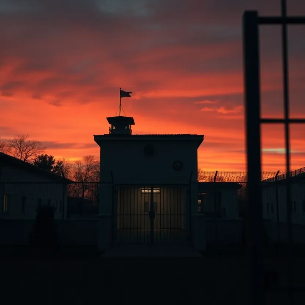 Execution Chamber at Sunset