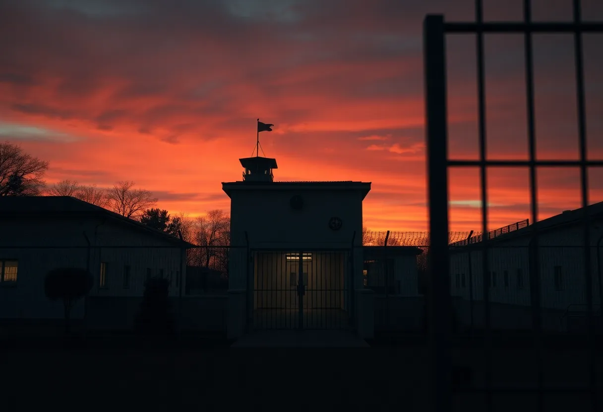 Execution Chamber at Sunset