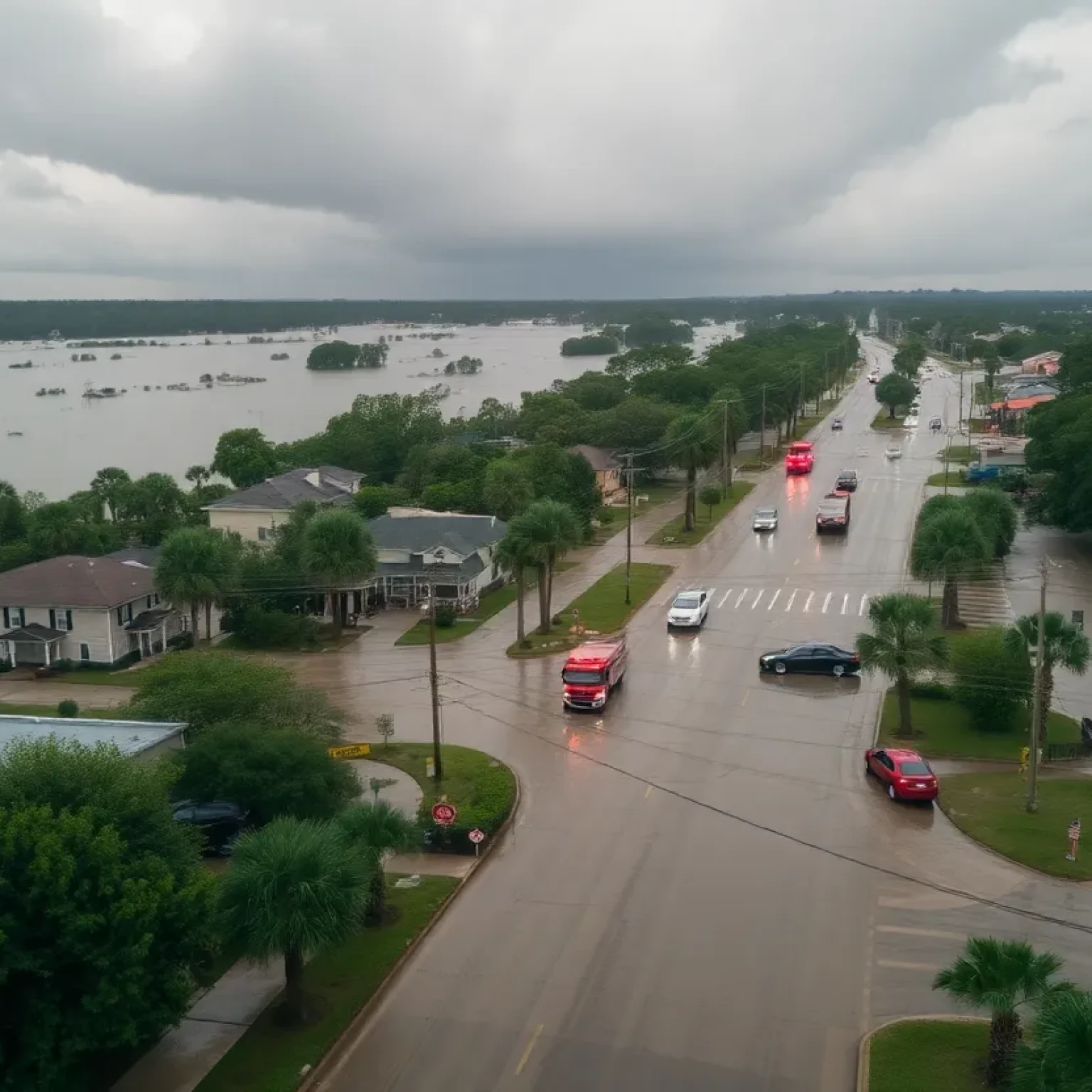 Flooding from Tropical Storm Debby