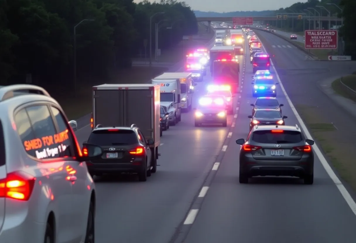 Traffic Disruption on I-85 Due to Bomb Threat