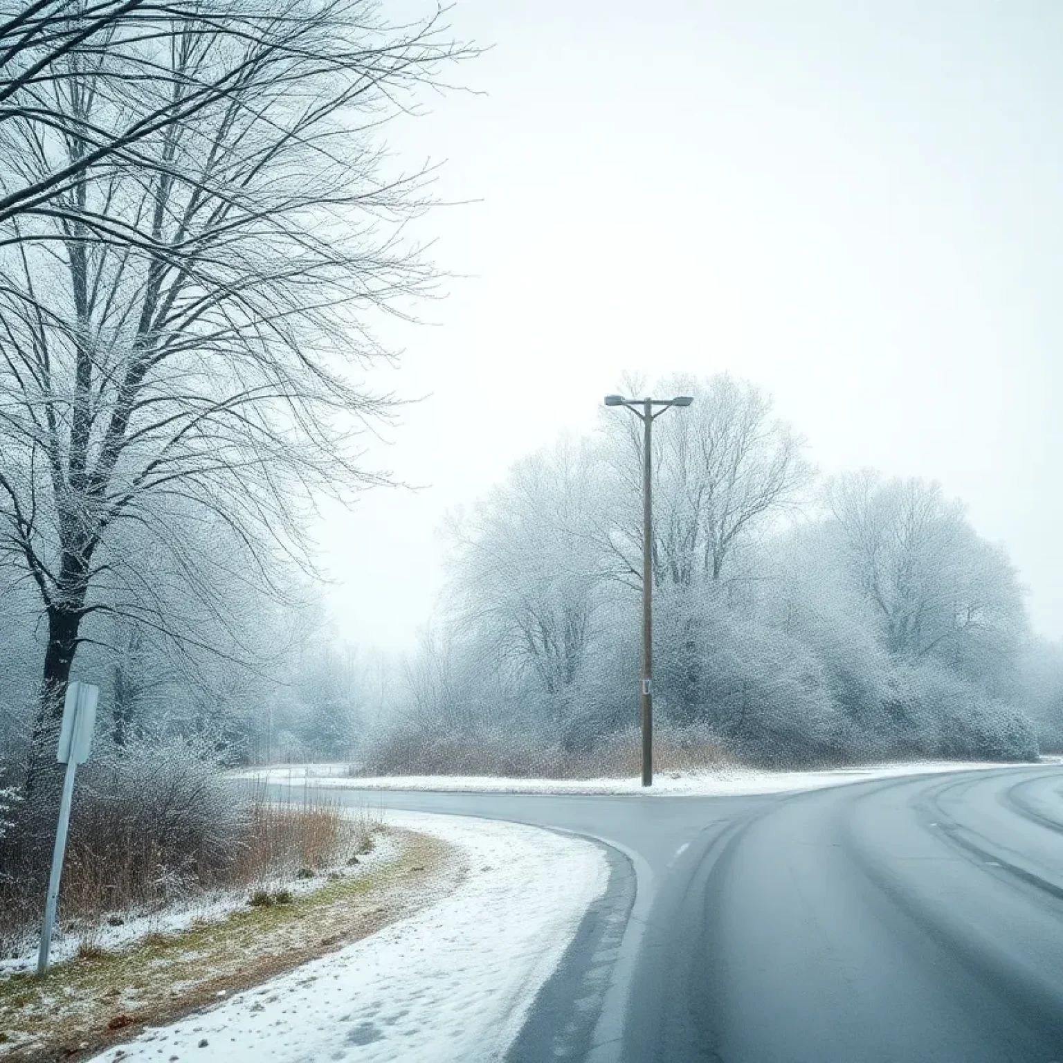 Icy Winter Conditions in Columbia