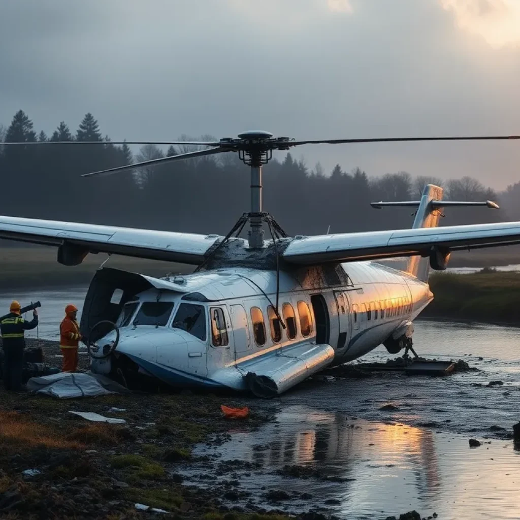 Recovery efforts from a midair collision near Reagan National Airport