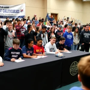 Athletes signing with colleges at Midland National Signing Day