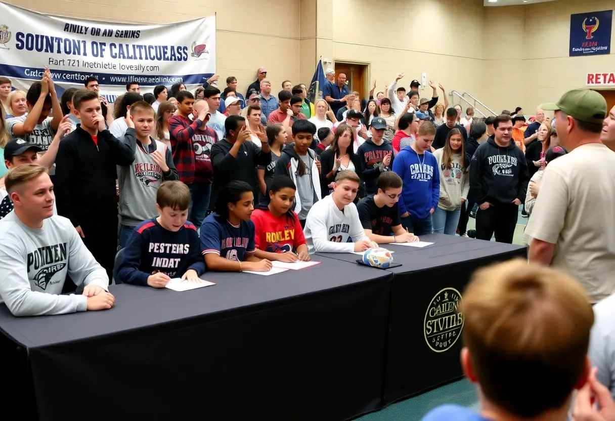 Athletes signing with colleges at Midland National Signing Day