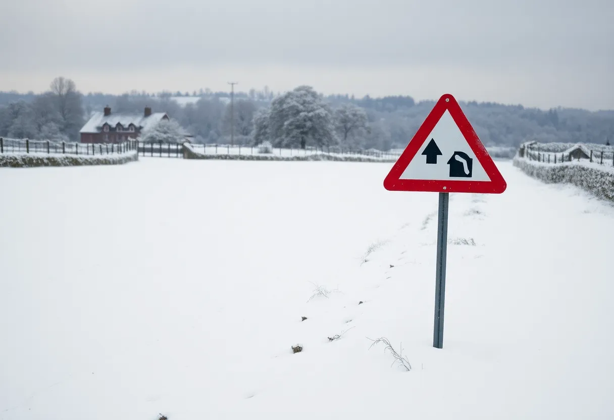 Midlands winter snowstorm