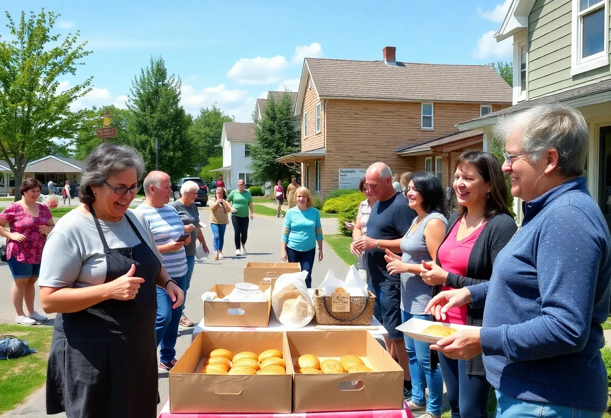 Residents of Newberry engaging in community activities