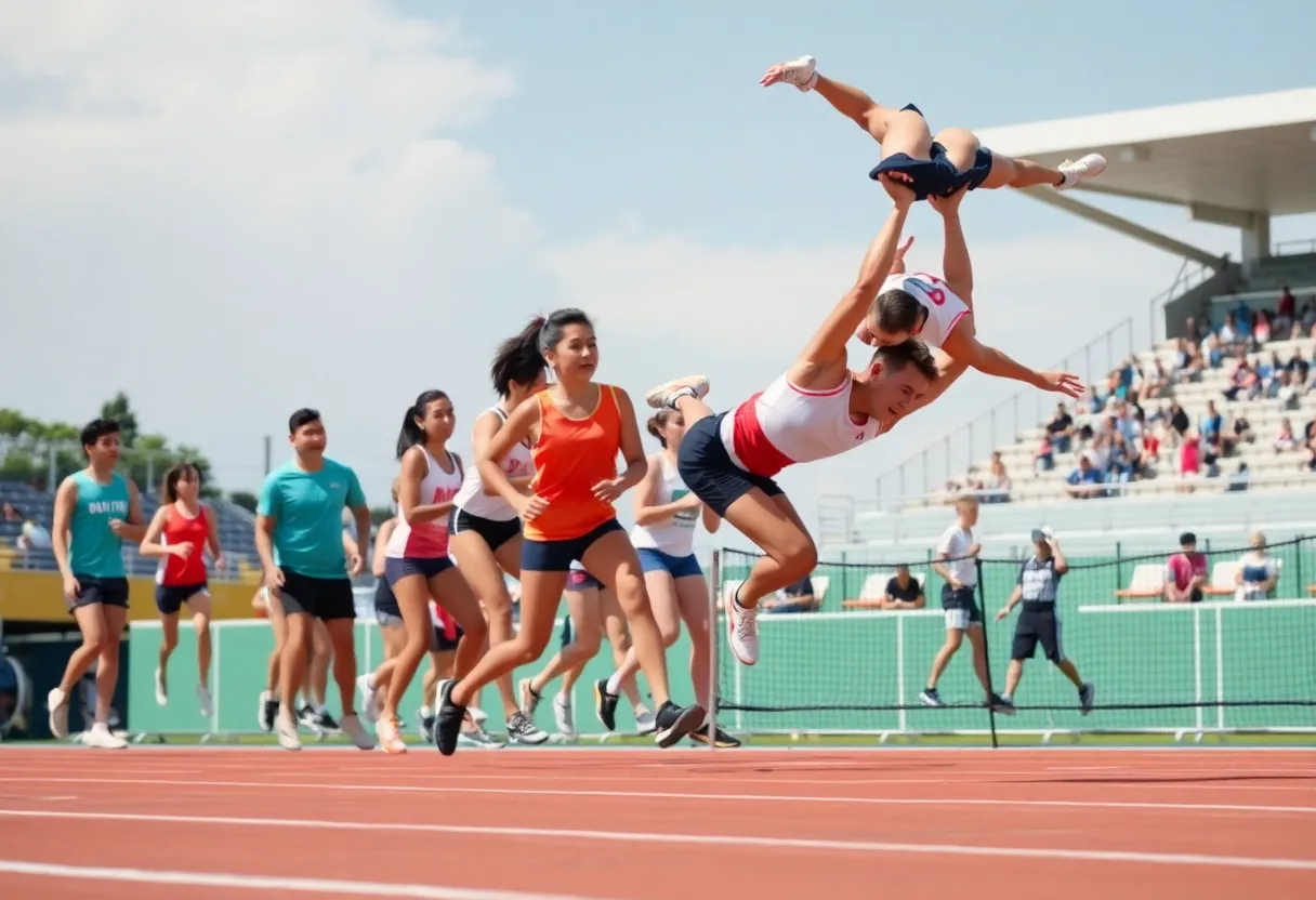 Newberry Wolves athletes competing in various sports