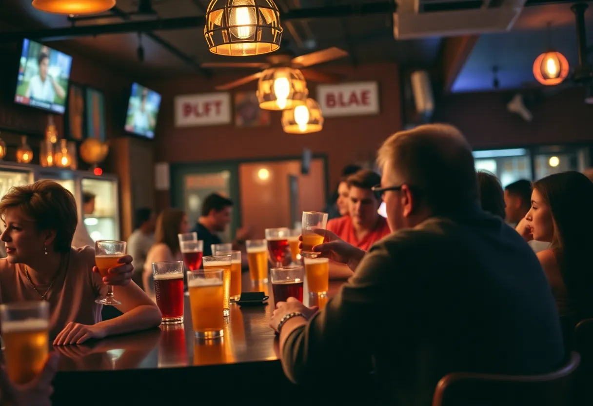 Vibrant Bar Scene in South Carolina