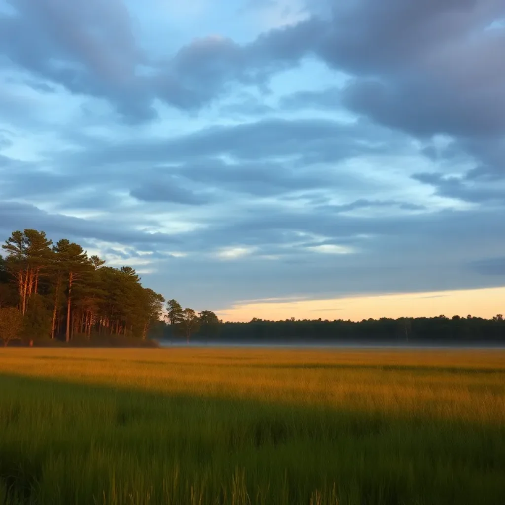 South Carolina Landscape Symbolizing Justice