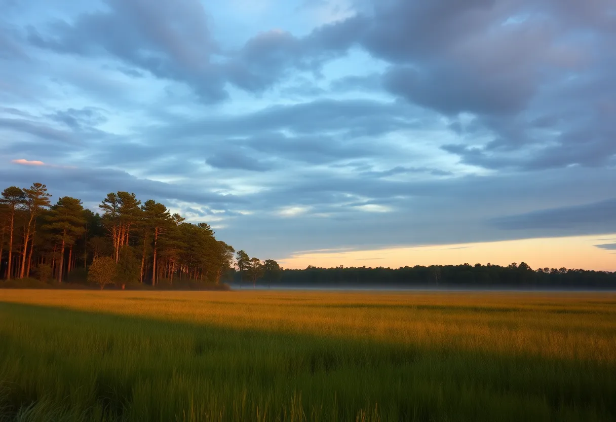 South Carolina Landscape Symbolizing Justice