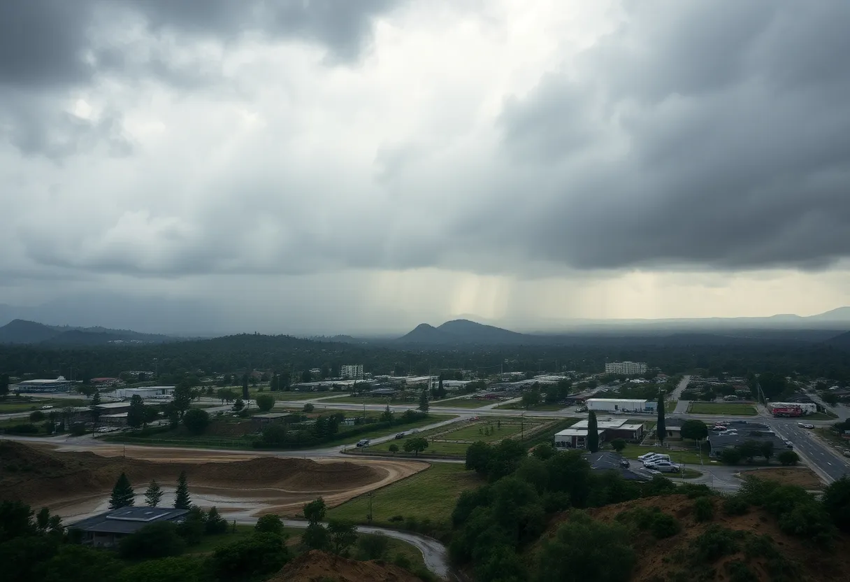 Heavy rainfall in Southern California causing mudslide threats