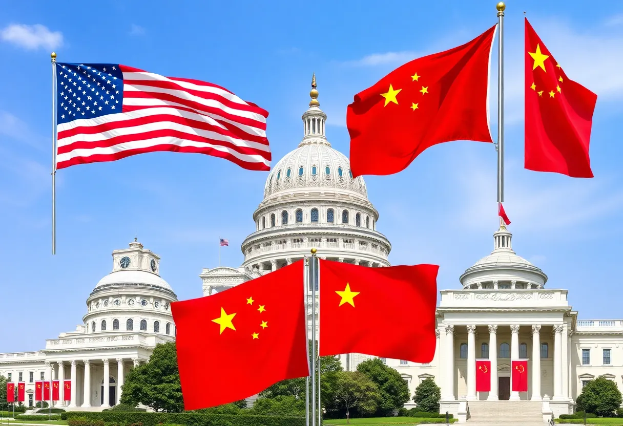 A visual representation of U.S. and China diplomatic relations