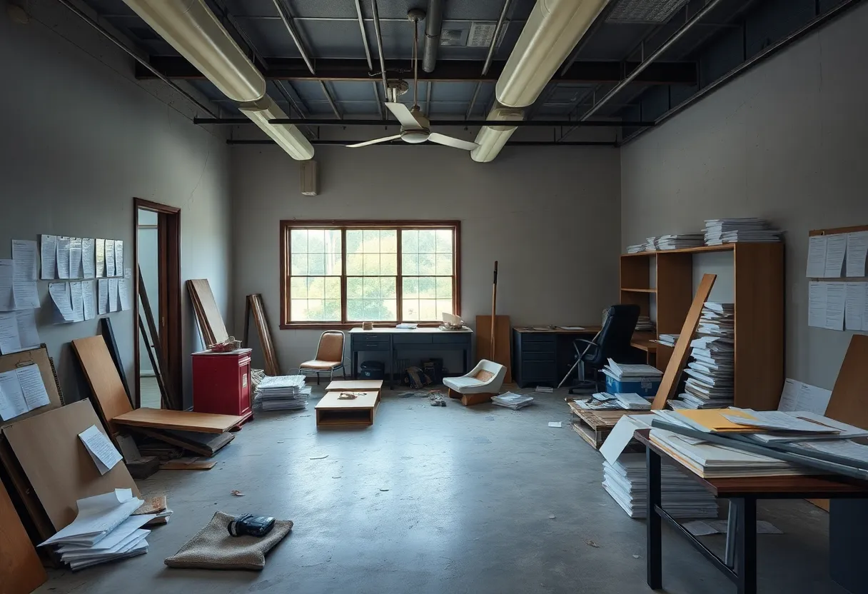 Abandoned Roofing Office