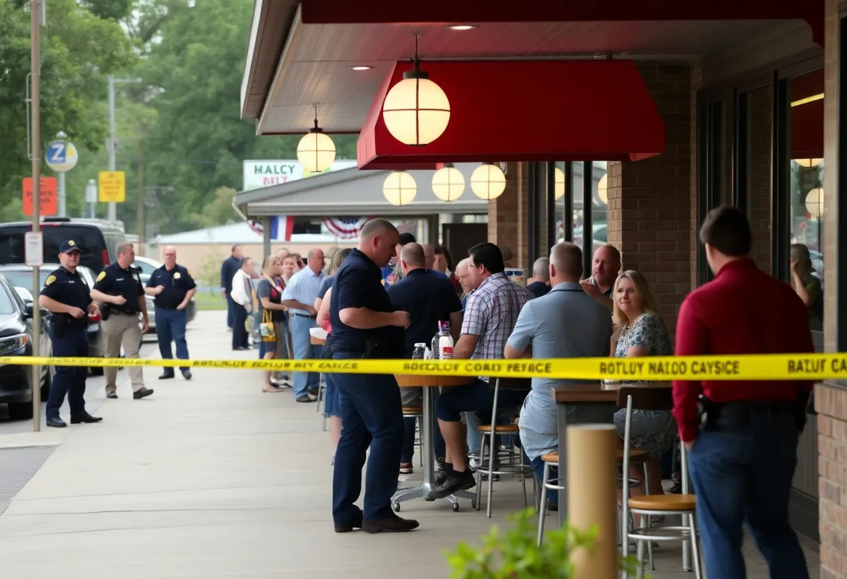 Police responding to an armed standoff at Martin's Landing restaurant in Newberry County