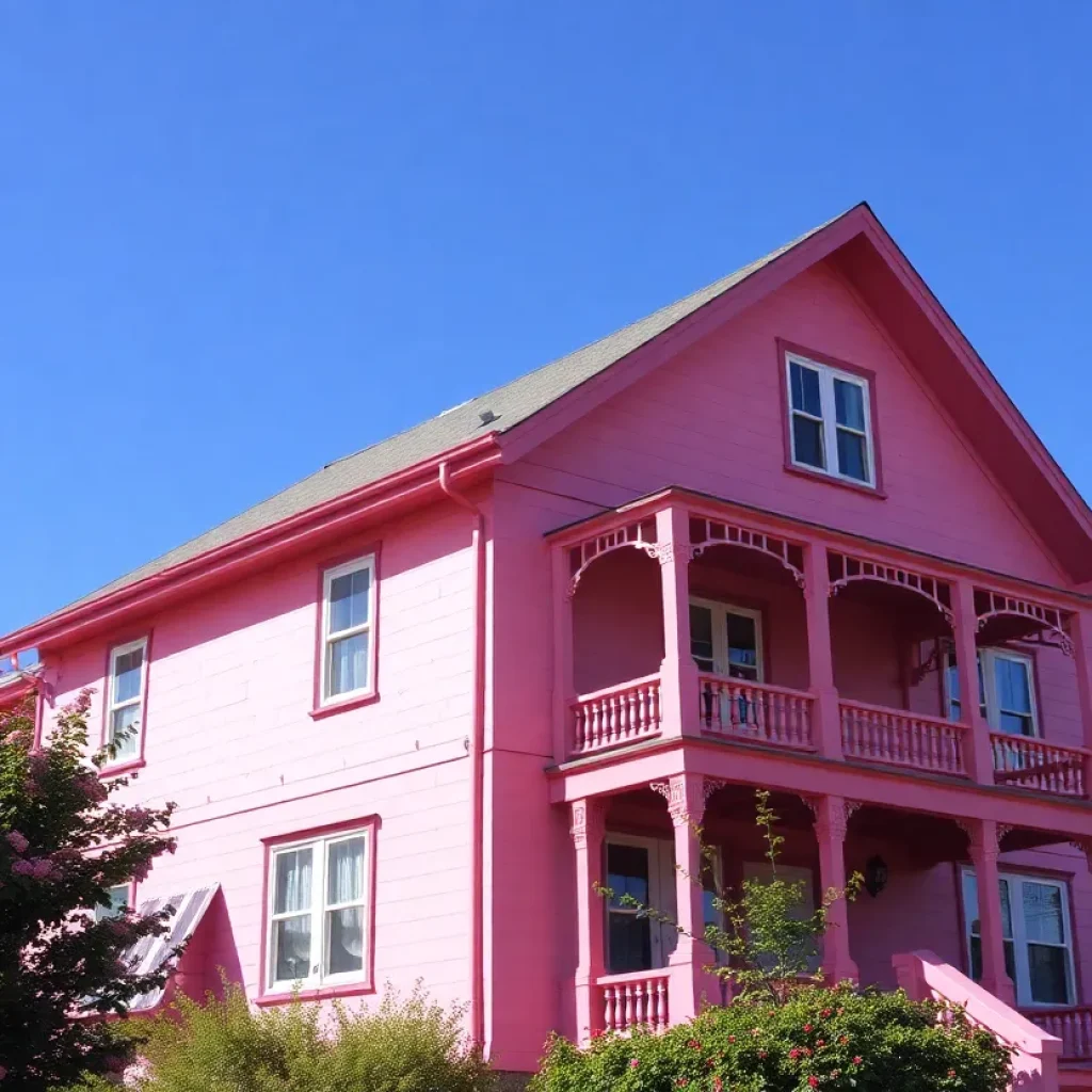 The Pink House, a local landmark in Newburyport, set for demolition.