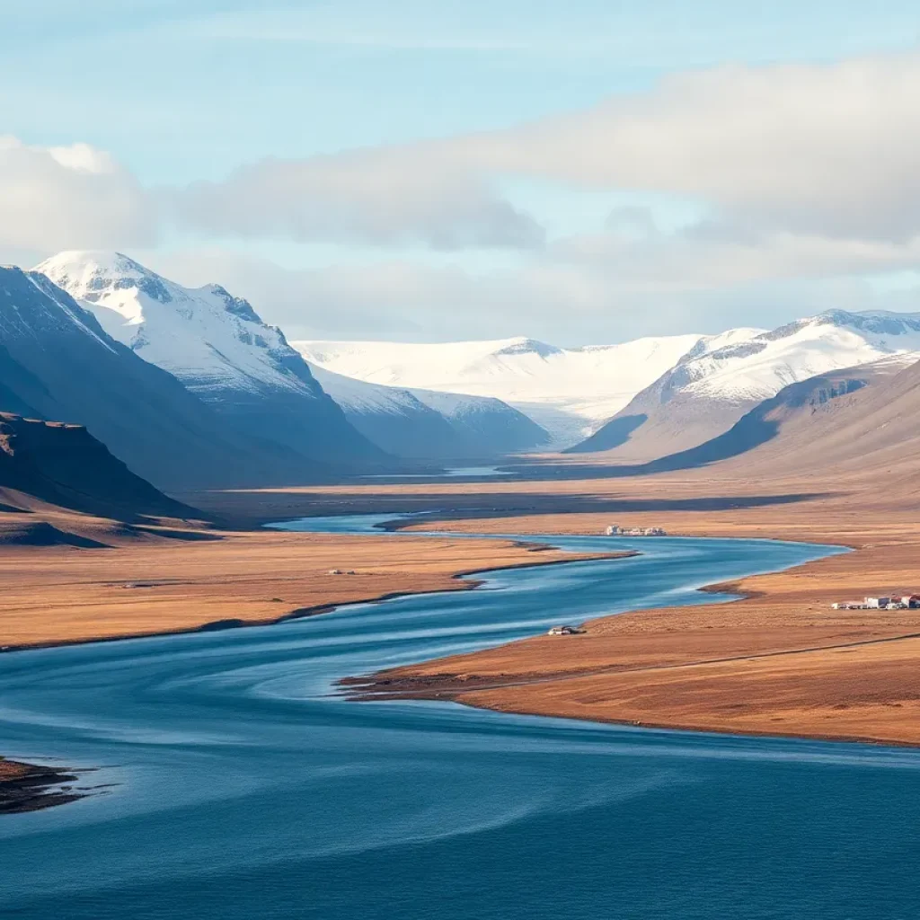 Stunning landscape of Greenland representing independence aspirations.