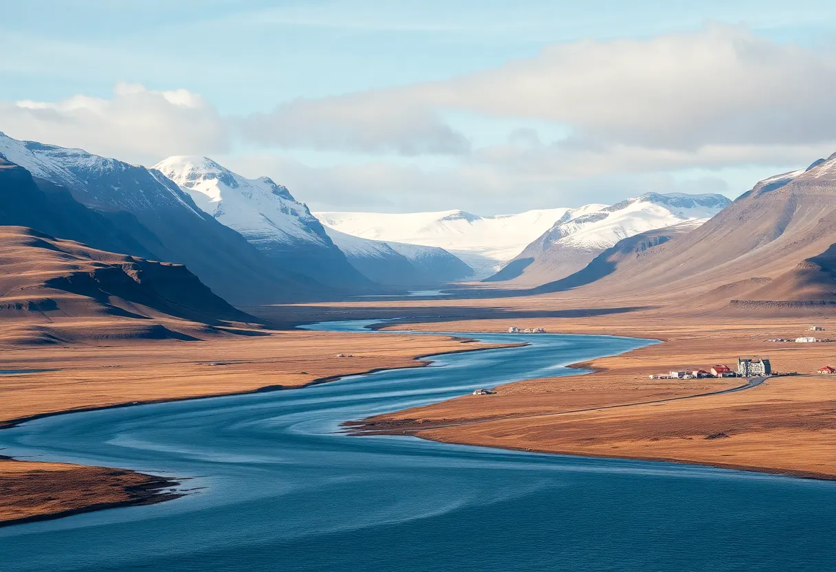 Stunning landscape of Greenland representing independence aspirations.