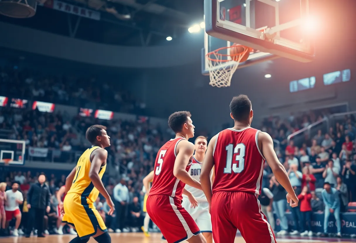 Newberry College Wolves celebrating a hard-fought basketball victory