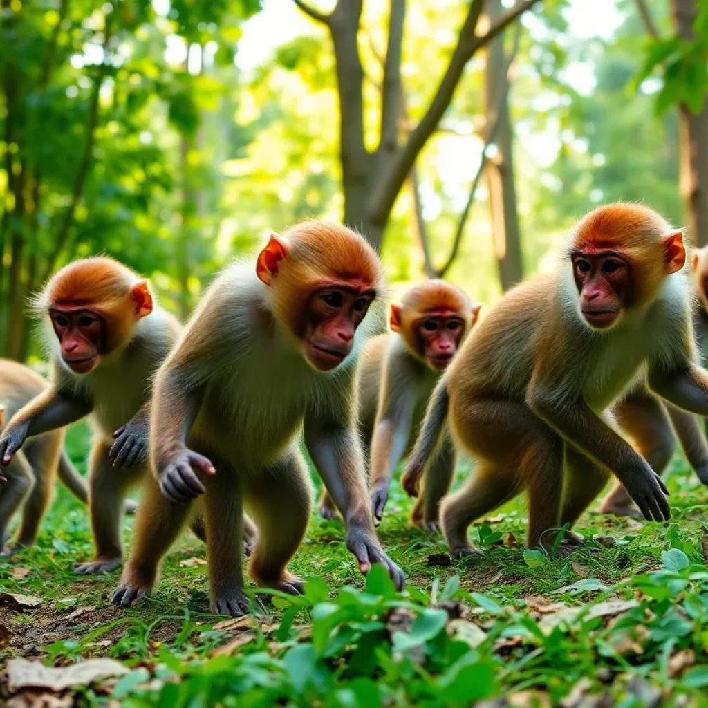 Rhesus Macaques in the Wild