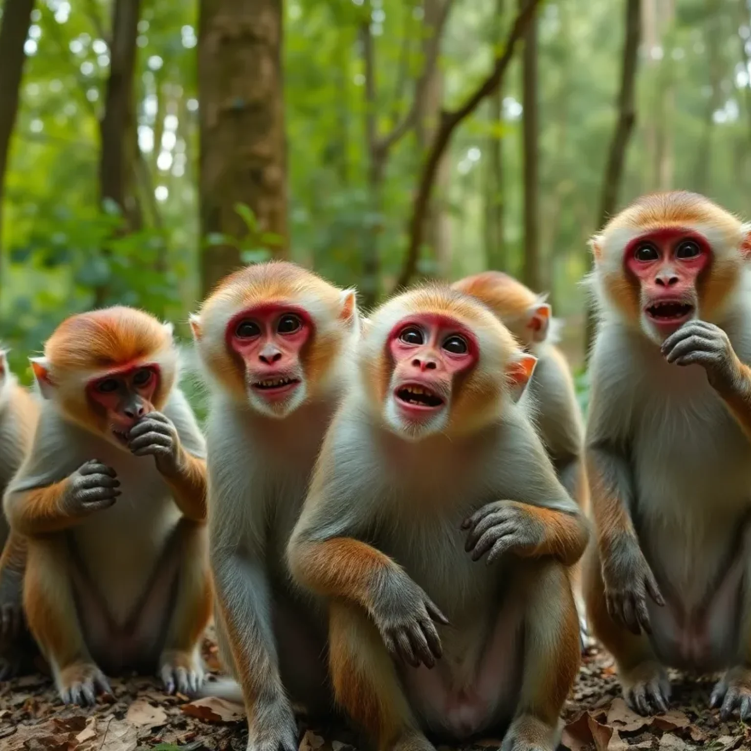 Rhesus Macaques in Nature