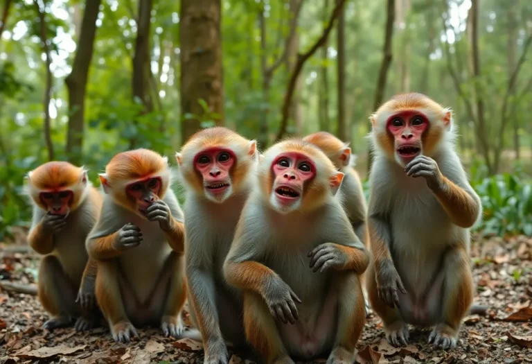 Rhesus Macaques in Nature