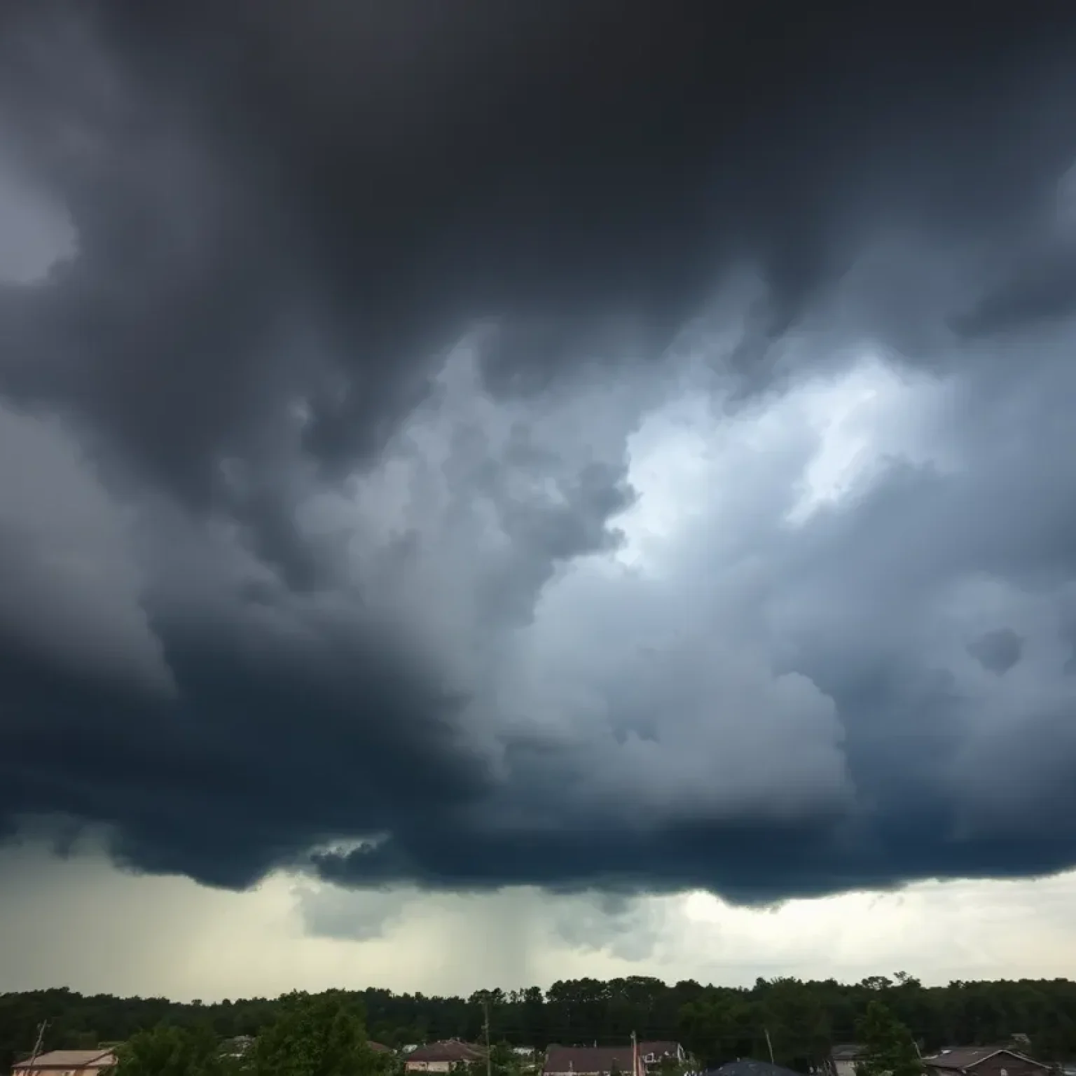 Dark storm clouds over Newberry County, SC