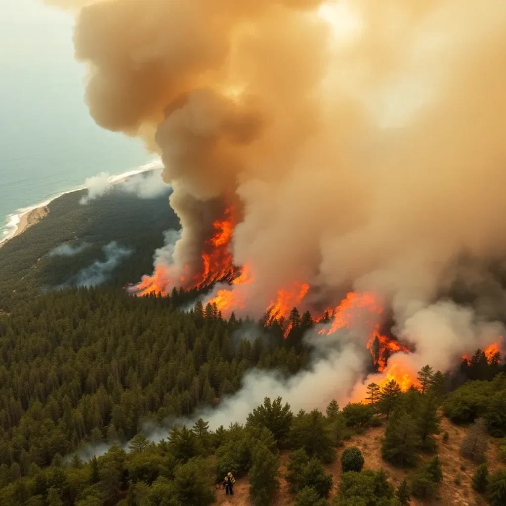 Wildfire in South Carolina