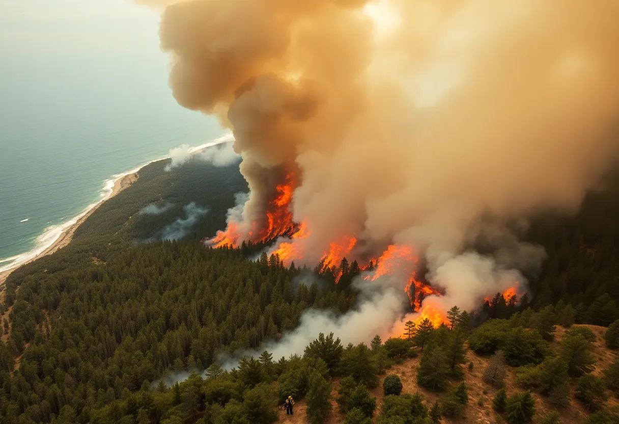 Wildfire in South Carolina