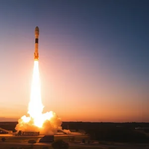 Illustration of SpaceX Starship explosion during test flight